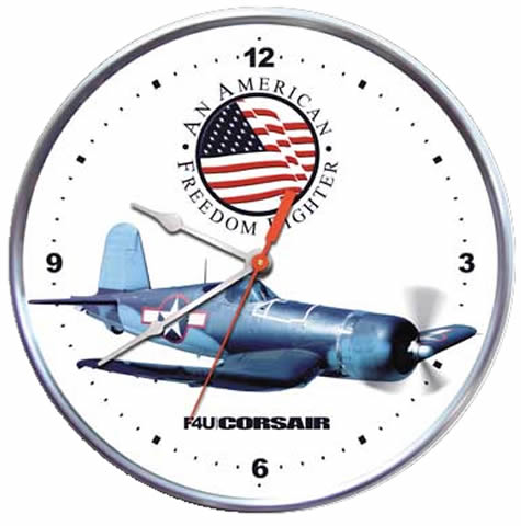 F4U Corsair Collectible Wall Clock